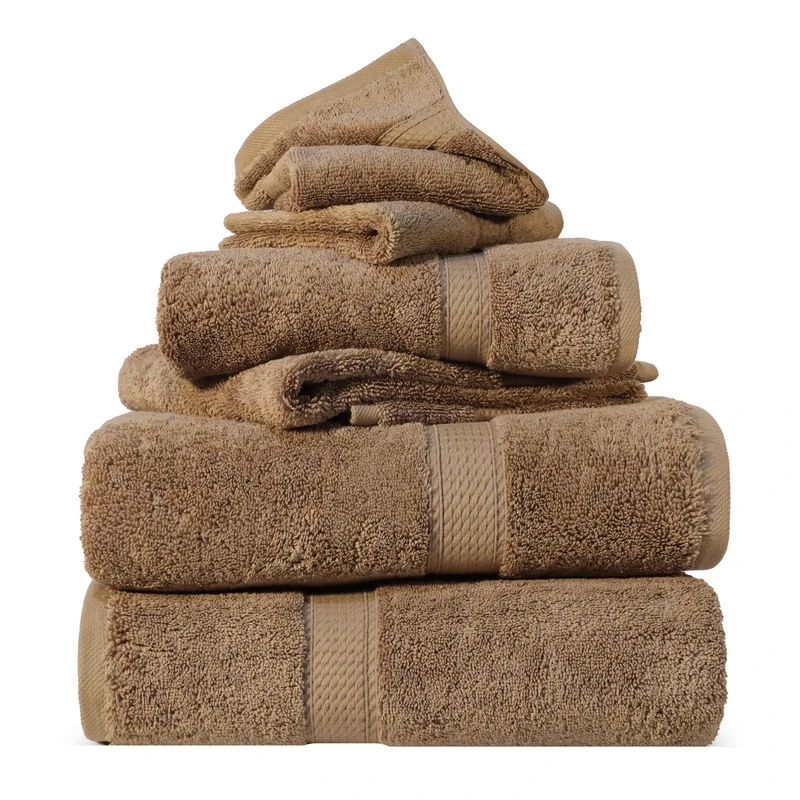 Home City, 100% Cotton, Towel Set, Latte - Towel