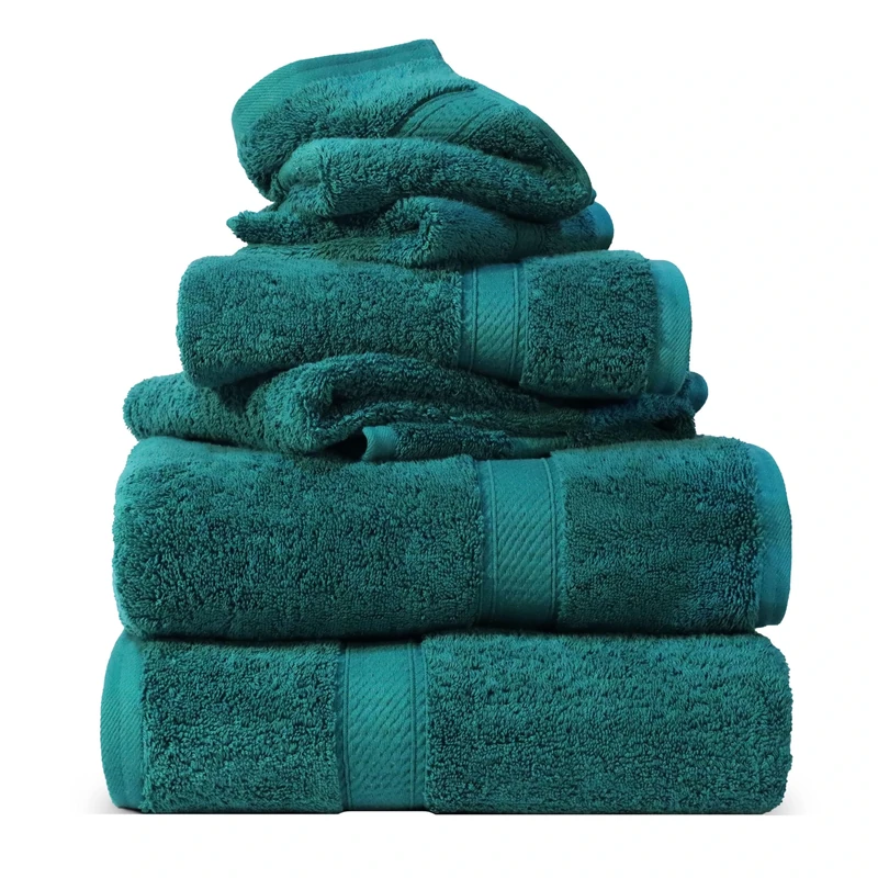 Home City, 100% Cotton, Towel Set, Teal - Towel