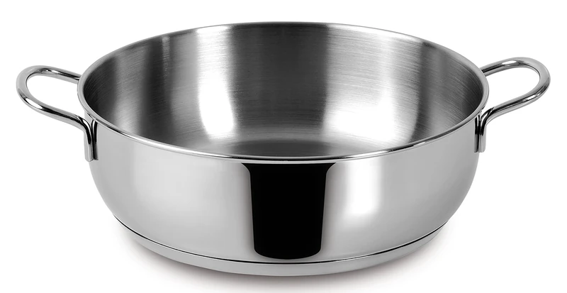 Lagostina Every Semi-Deep Casserole Dish Diameter 24 cm in 18/10 Stainless Steel with Lagoseal Plus Base, Satin Exterior and Wide Handles, Suitable for All Heat Sources, Including Induction