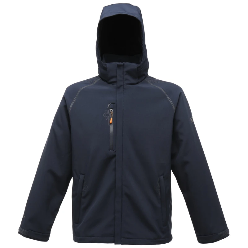 Regatta Men's X-Pro Repeller Lined Hooded Softshell Jacket, Blue (Navy), XX-Large (Manufacturer Size:XXL)
