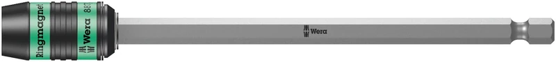 Wera 05160988001 1/4 x 152 mm 887/4 RR Rapidaptor Bit Holder with Ring Magnet - Silver