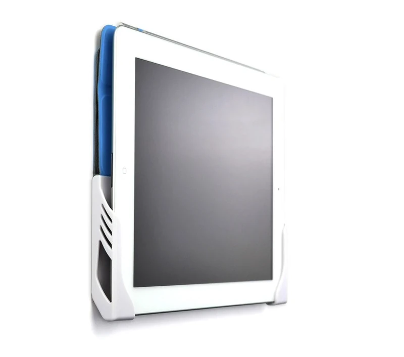 Dockem Koala Tablet Wall Mount: Universal Damage-free Adhesive Wall Dock for iPads, Android and Windows Tablets, and Smartphones [White] - Image 1