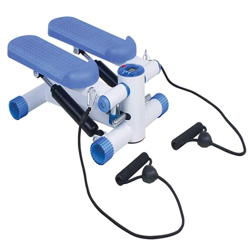 Aidapt Aerobic Home Stepper Fitness Exerciser with Elasticated Stretch Ropes and LCD Workout Stats Display. For Home Gym Workouts and Rehabilitation - Image 1
