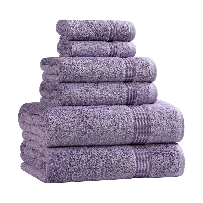 Home City, 100% Cotton, Towel Set, Royal Purple - Towel