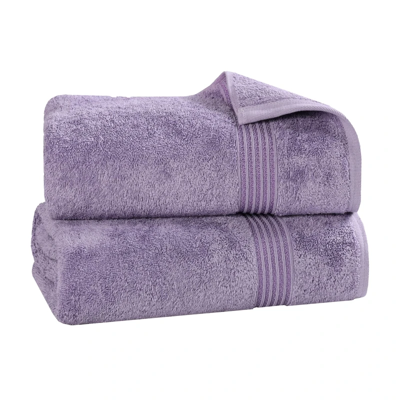 Home City, 100% Cotton, Towel Set, Royal Purple - Towel