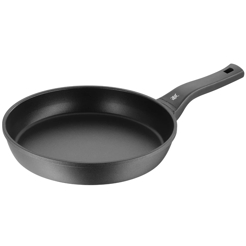 WMF 576284291 frying pan coated Ø 28cm PermaDur Premium Made in Germany plastic handle with flame retardants cast aluminium PermaDur suitable for induction hand wash, Black