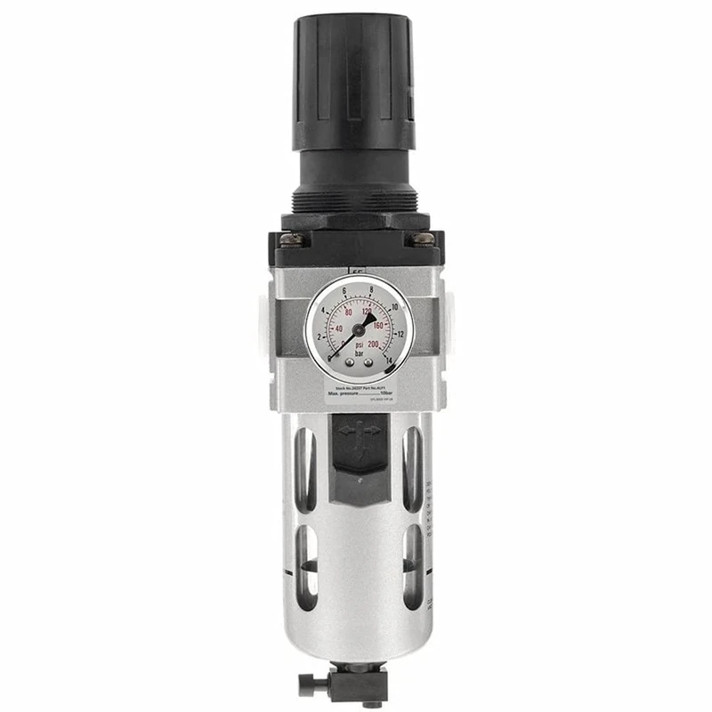 Draper 24338 Expert Combined Filter/Regulator Unit, 1/2" BSP, 33.4cm x 8.8cm x 9cm, Blue