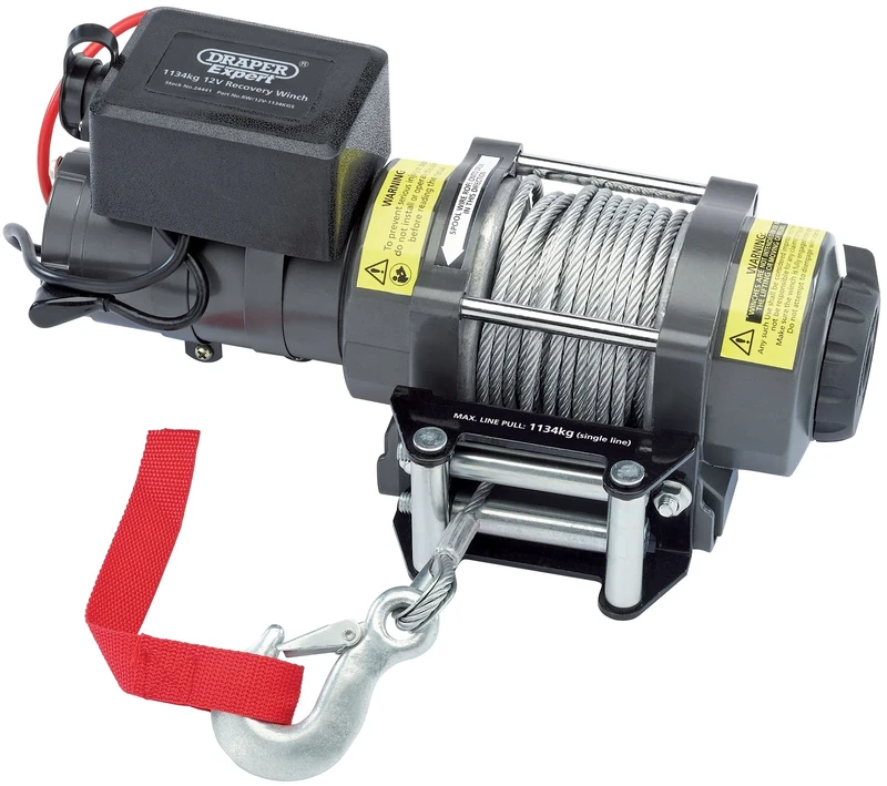 Draper Tools RW/12V-1134KGS Expert 1134Kg 12V Recovery Winch 1134 kg