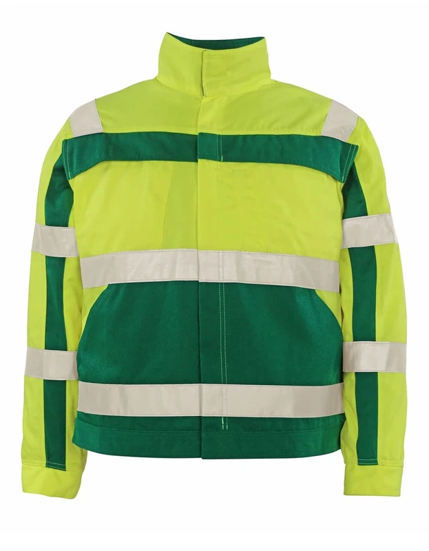 Mascot 07109-470-1703 Cameta Safe Compete High Durability Class 2 Jacket, Size 3XL, Hi-Vis Yellow/Green