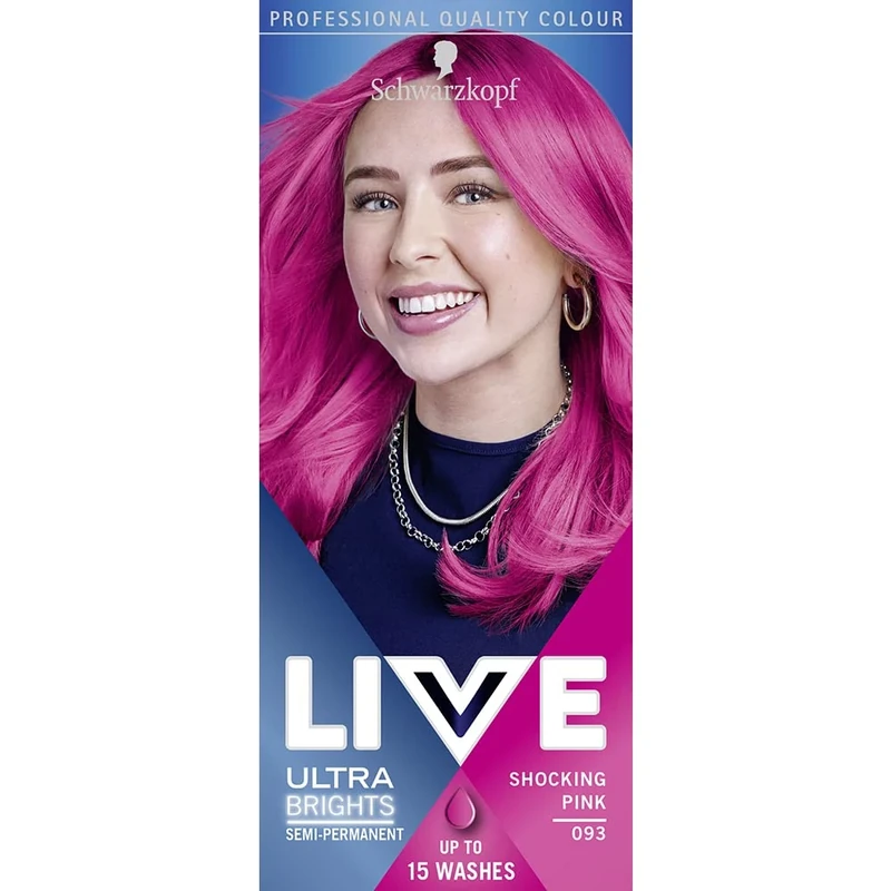 Schwarzkopf LIVE Shocking Pink Semi-Permanent Hair Dye - 093