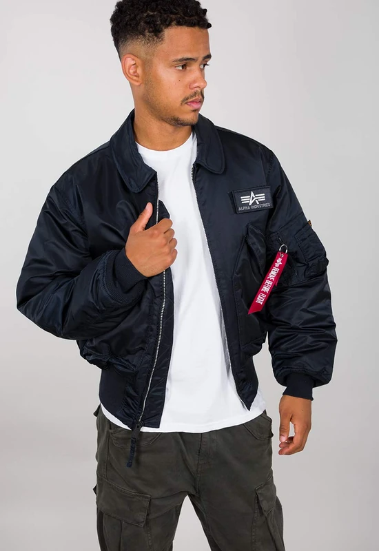 Alpha Industries CWU 45 Bomber Jacket for Men Rep.Blue