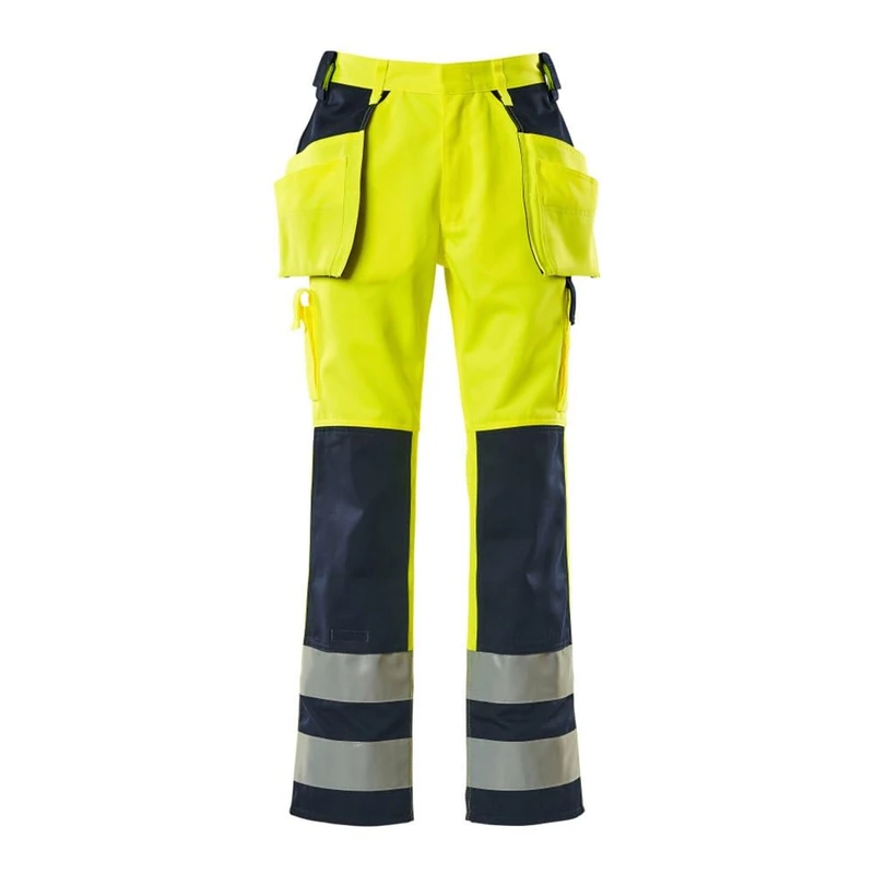 Mascot 09131-470-171 Almas Safe Compete Class 2 Trouser with Holster Pockets, Size 90C44, Hi-Vis Yellow/Navy - Image 1