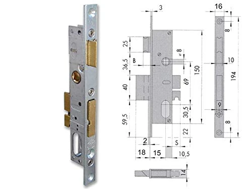 Cisa 30912 44225-18-0 INFILAR Lock Oval Cylinder F16