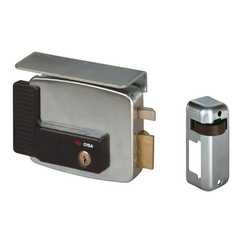 CISA Electric Lock, 12 V, Galvanised, Grey, 11721-60-2 SERR EL APPL CIL FIS SX, 12 voltsV