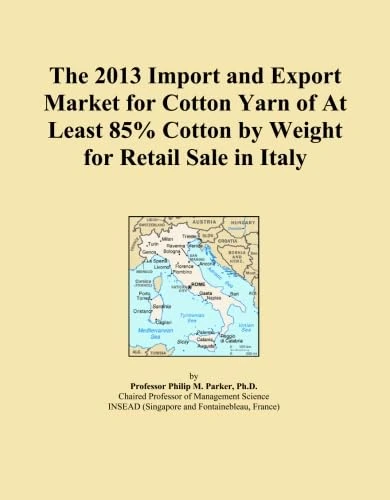 The 2013 Import and Export Market for Cotton Yarn of At Least 85% Cotton by Weight for Retail Sale in Italy