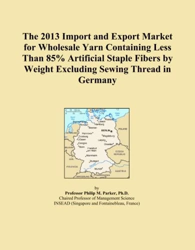 The 2013 Import and Export Market for Wholesale Yarn Containing Less Than 85% Artificial Staple Fibers by Weight Excluding Sewing Thread in Germany