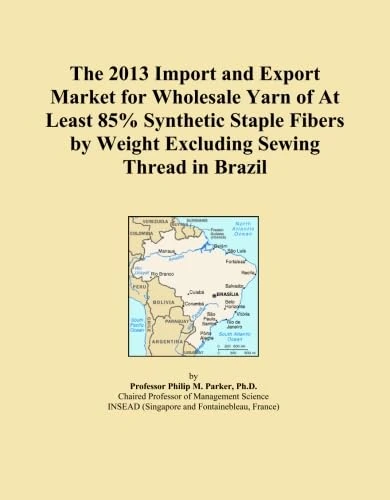 The 2013 Import and Export Market for Wholesale Yarn of At Least 85% Synthetic Staple Fibers by Weight Excluding Sewing Thread in Brazil