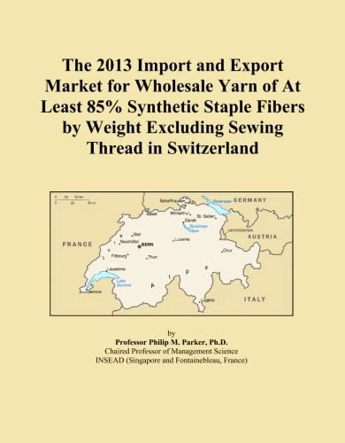 The 2013 Import and Export Market for Wholesale Yarn of At Least 85% Synthetic Staple Fibers by Weight Excluding Sewing Thread in Switzerland