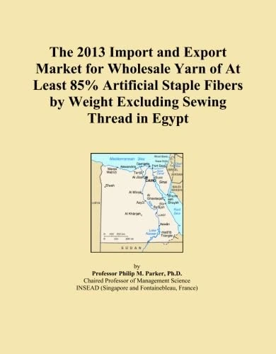 The 2013 Import and Export Market for Wholesale Yarn of At Least 85% Artificial Staple Fibers by Weight Excluding Sewing Thread in Egypt