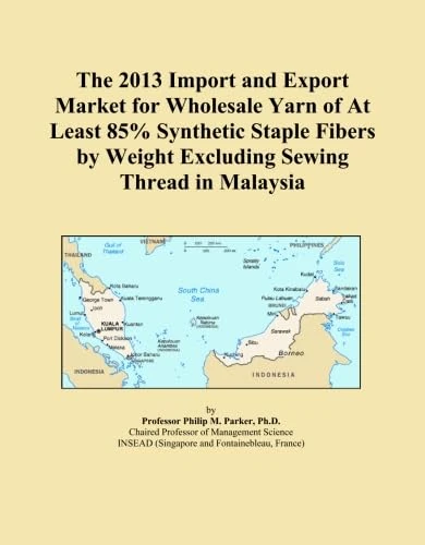 The 2013 Import and Export Market for Wholesale Yarn of At Least 85% Synthetic Staple Fibers by Weight Excluding Sewing Thread in Malaysia