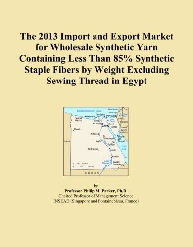The 2013 Import and Export Market for Wholesale Synthetic Yarn Containing Less Than 85% Synthetic Staple Fibers by Weight Excluding Sewing Thread in Egypt