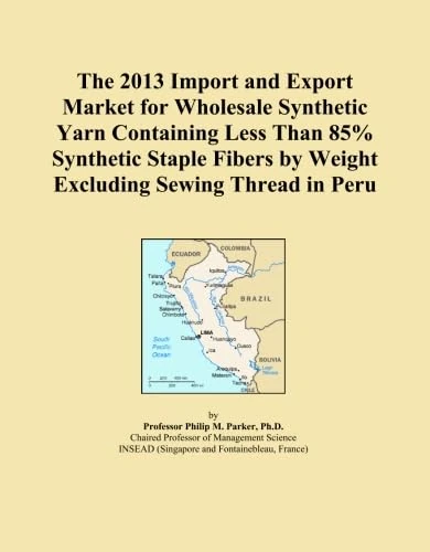 The 2013 Import and Export Market for Wholesale Synthetic Yarn Containing Less Than 85% Synthetic Staple Fibers by Weight Excluding Sewing Thread in Peru