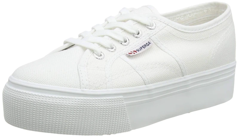 Superga Women's 2790 acotw Linea Up and Down Sneaker, White 901 White, 3.5 UK