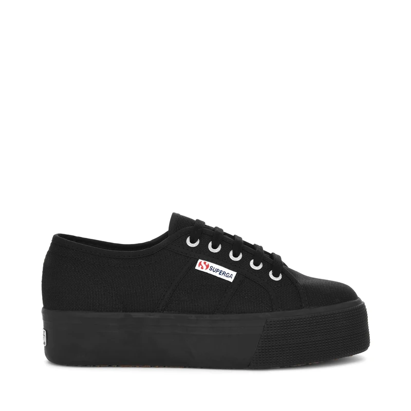 Superga Women's 2790 acotw Linea Up and Down Sneaker, Black (996), 5.5 UK