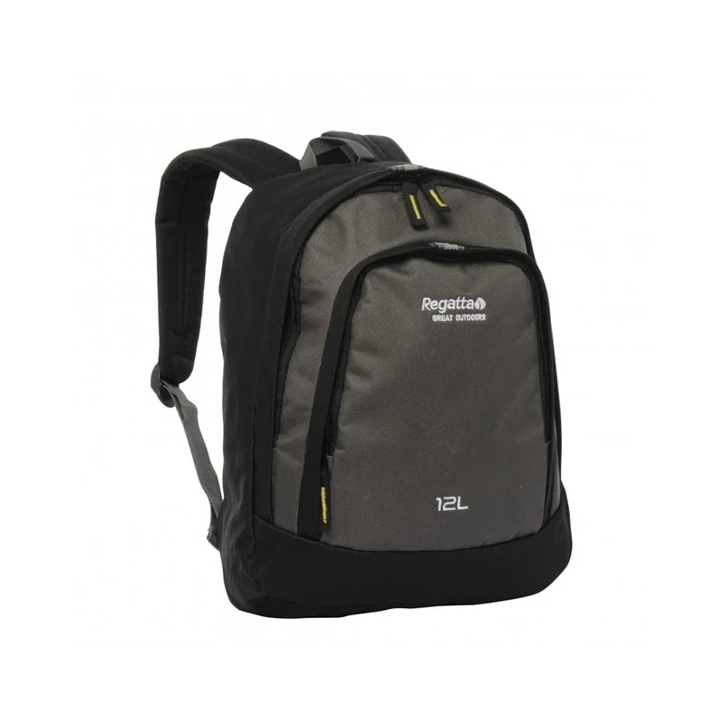 Regatta Trekline Kids Childrens Junior 12 Litre Daypack Rucksack (Black/Seal Grey, 12 Litre) - Image 1