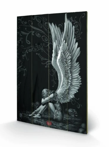 Pyramid International Spiral Enslaved Angel Wood Print, Multi-Colour, 40 x 59 cm