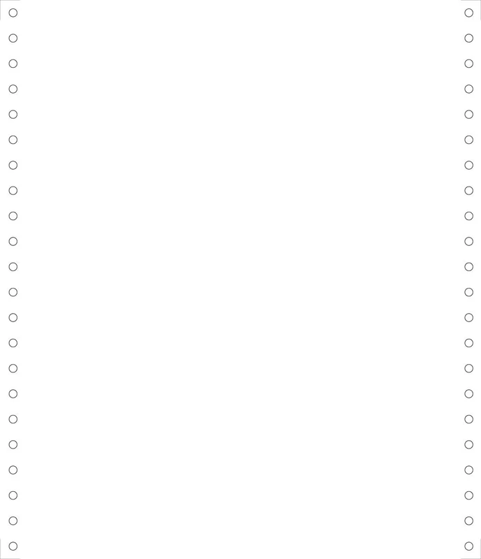 Exacompta 65511E White Listing 2000 Sheets of 240 x 11 1 Fold Detachable Caroll Strips 70 g, White