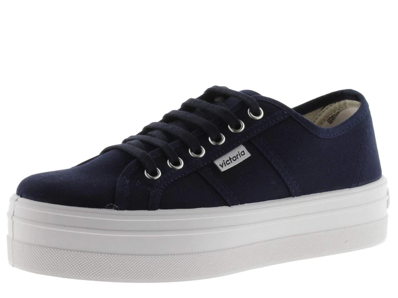 victoria Barcelona Canvas Low Tennis & Platform 109200 for Women Marino 41