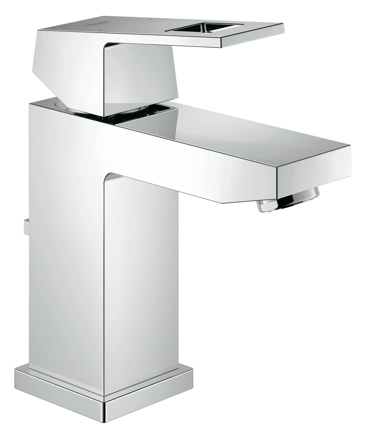 GROHE 2312700E Eurocube Bathroom Tap (Pop-Up Waste, Regular Spout and Ecojoy)