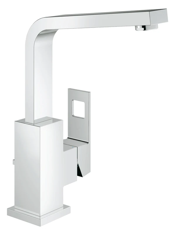 GROHE 2313500E Eurocube Bathroom Tap (Pop-Up Waste, High Spout, 90 Degree Swivel Range and Ecojoy)