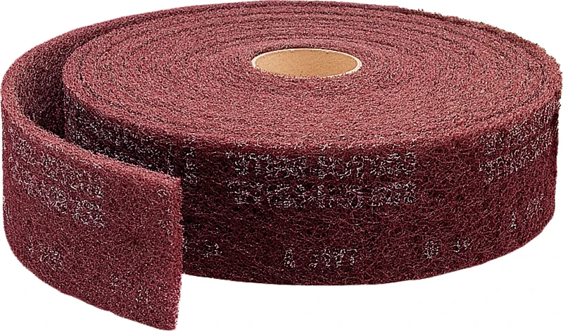 Scotch-Brite(TM) Clean And Finish Roll, Aluminum Oxide, 30' Length x 4 Width, Very Fine Grit (Pack of 3)