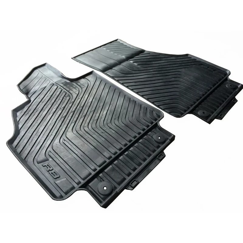 Audi 42B 061 221 041 Rubber Floor Mats LHD FRONT SET OF 2, BLACK
