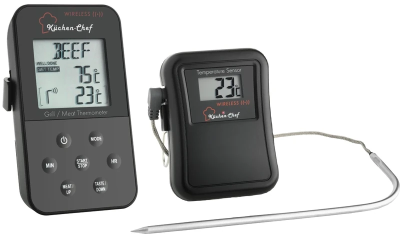 Blooming Weather 14.150399999999999 Wireless Meat Thermometer - Black - Image 1