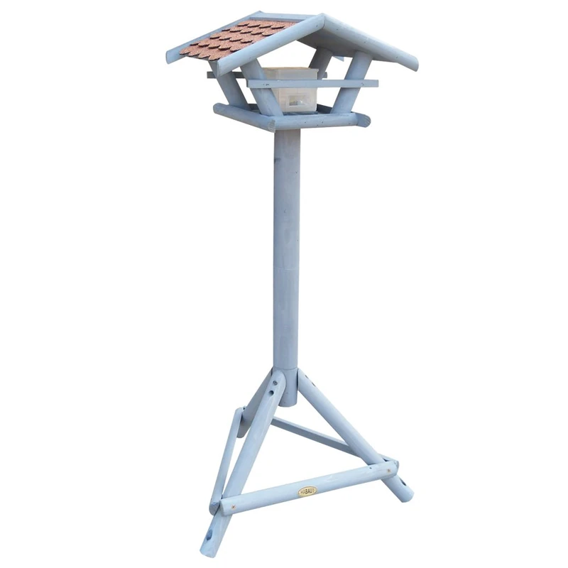 Habau 2983 Sparrow Birdhouse with Feed Silo and Stand