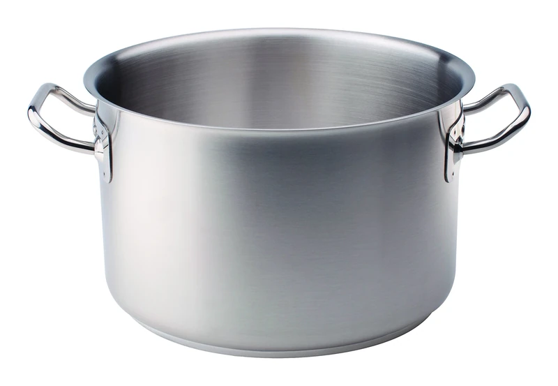 Pentole Agnelli Stainless Steel Deep Saucepot with 2 Handles, 22.2 Litre