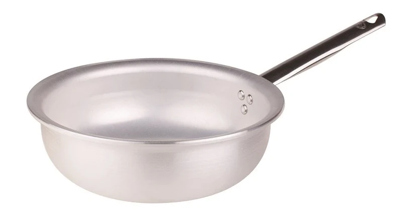 Pentole Agnelli Aluminium Professional 5 Mm. Radiant Curved Saute Pan With 1 Handle, Diameter 32 Cm.