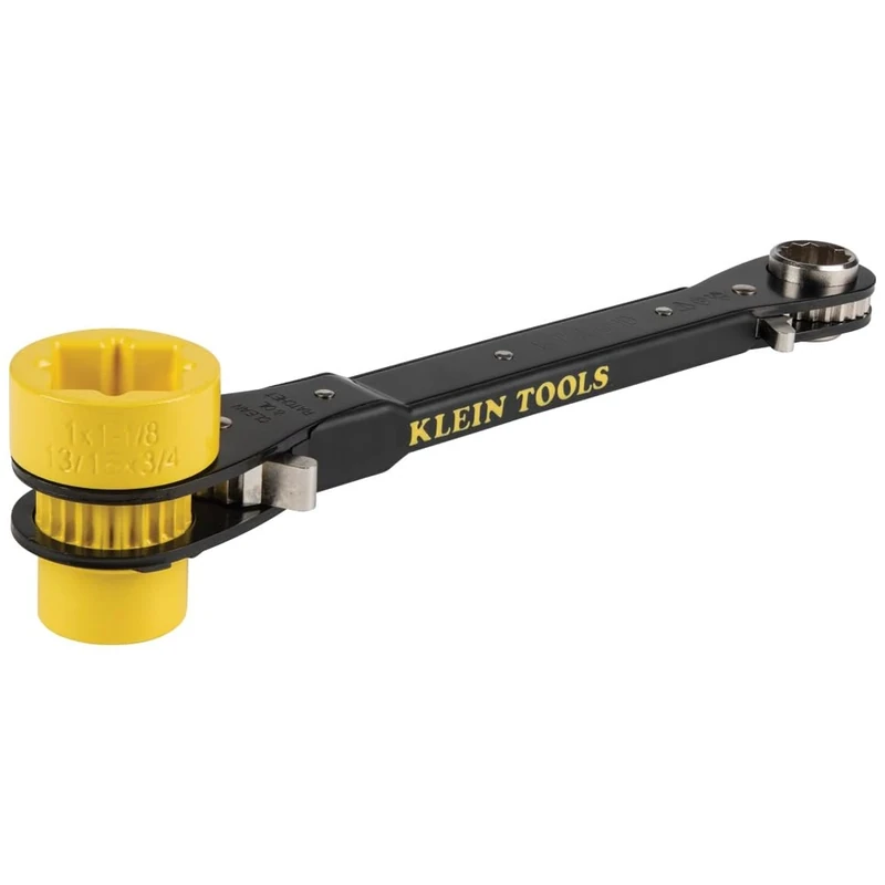 Klein Tools KT155HD 5-in-1 Lineman Wrench, Heavy Duty , Black