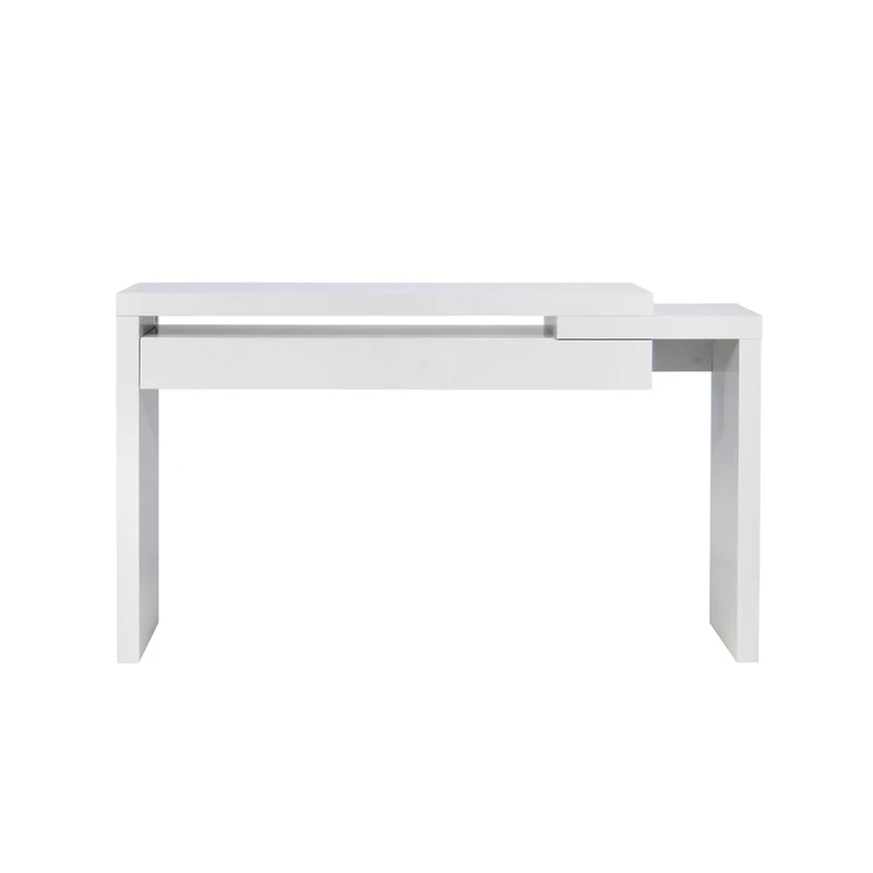 TemaHome Wood Honeycomb Panel Reef Console with Pure White Matte, 145 x 40 x 82 cm, White