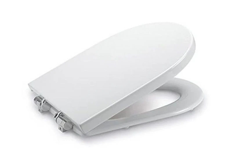Roca Happening Replacement White WC Toilet Seat with Soft Close Hinges 801562004