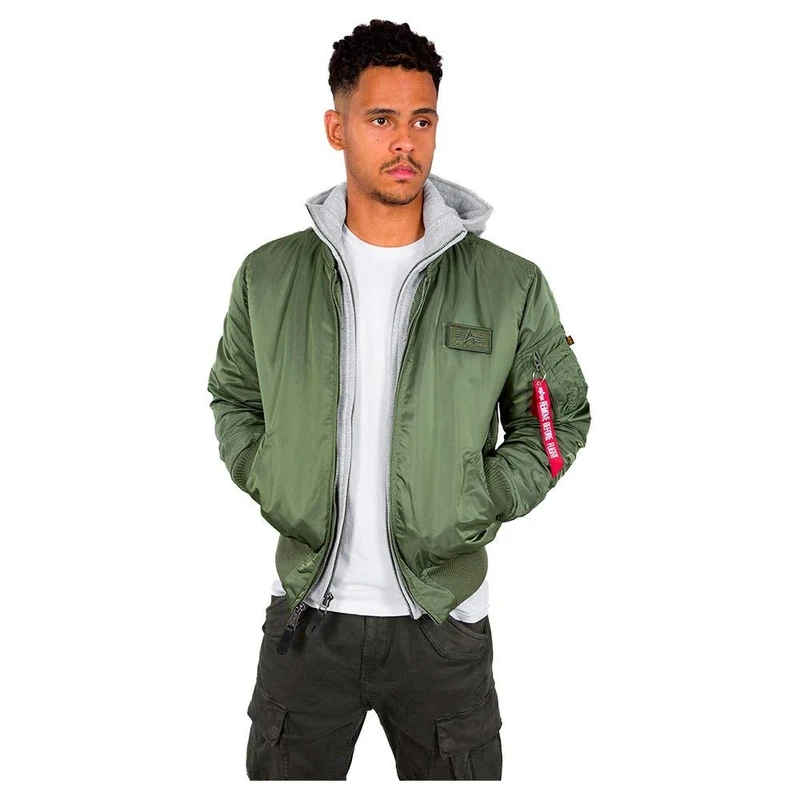 Alpha Industries MA-1 D-Tec Bomber Jacket for Men Sage-Green