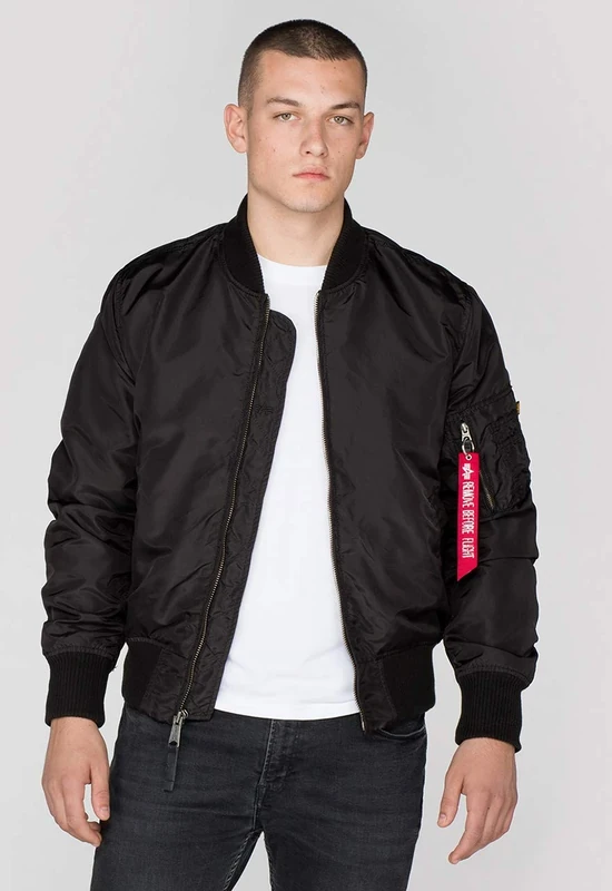 Alpha Industries MA-1 TT Bomber Jacket for Men Black