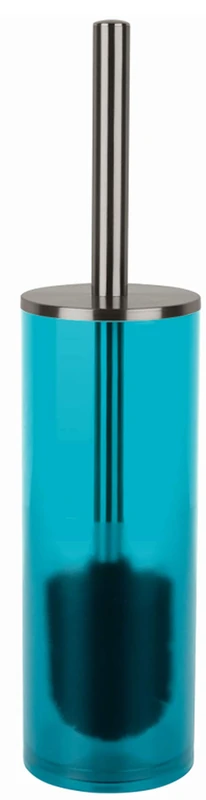 Spirella Nyo Acryl Toilet Brush, Clear Acqua - Image 1
