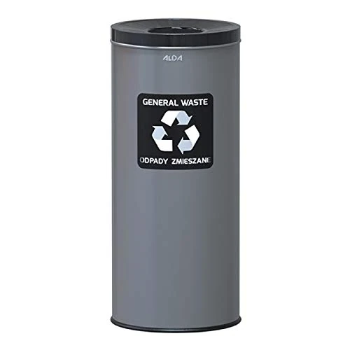 Alda Eco Waste Segregation Bin 45 Litre, Colour- Grey And Lid Colour- Black