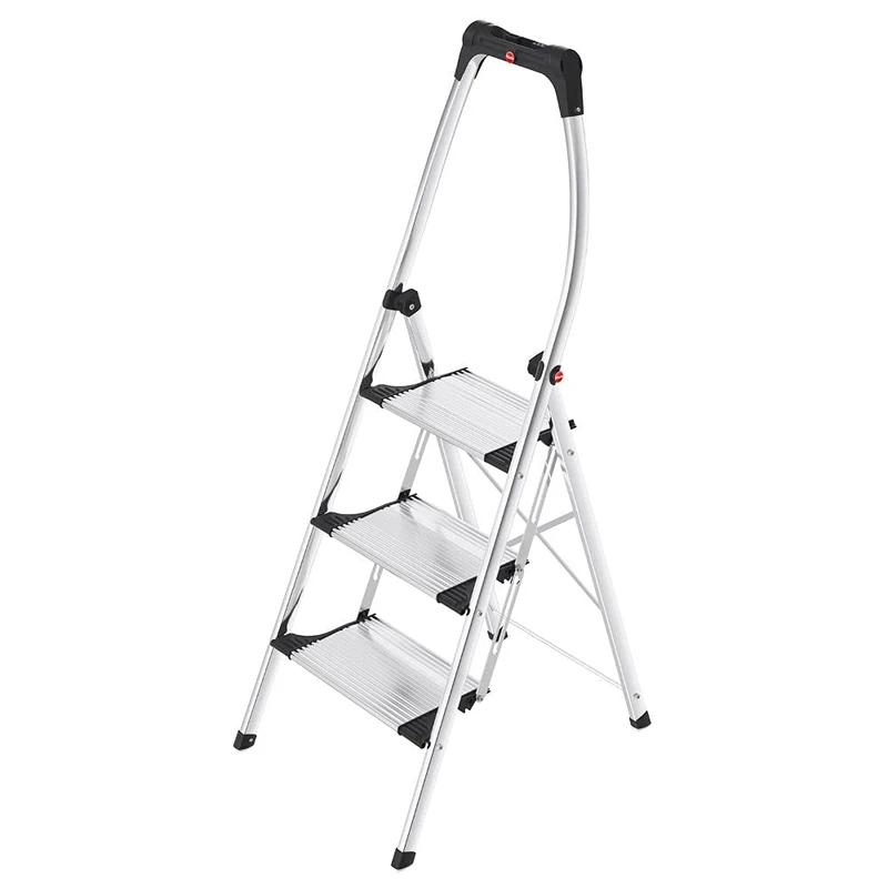 Hailo 4303-301 LivingStep Comfort Plus Folding Stepladder with 3 Steps