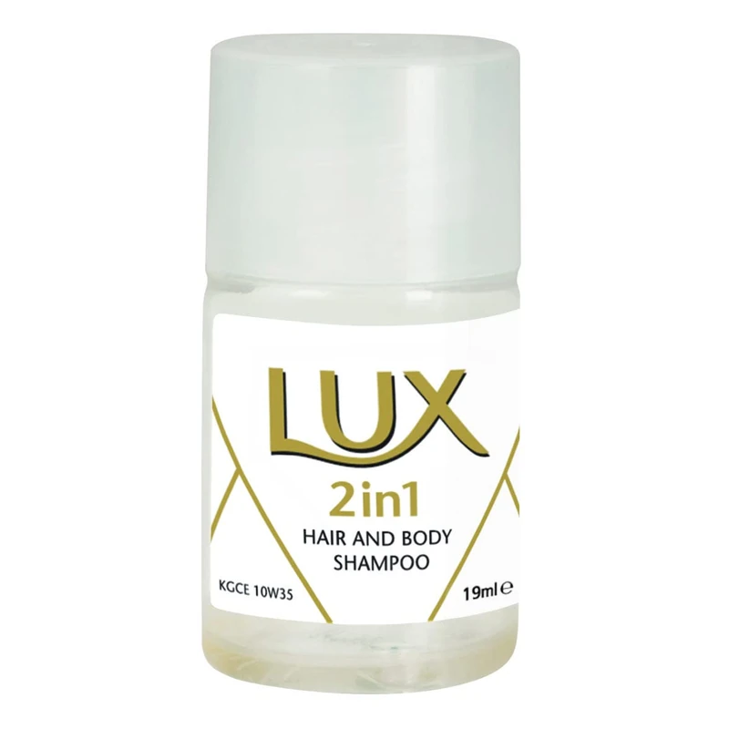 Lux Professional 7518220 2-in-1 Shower Gel and Shampoo, Body Care for Hotel & Pension, Hotel Pack 50 x 19 ml - Image 1