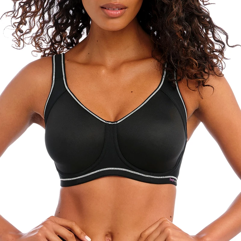 Freya Women's Full Coverage Active Underwire Molded Sports Bra, Black (Storm), 30G